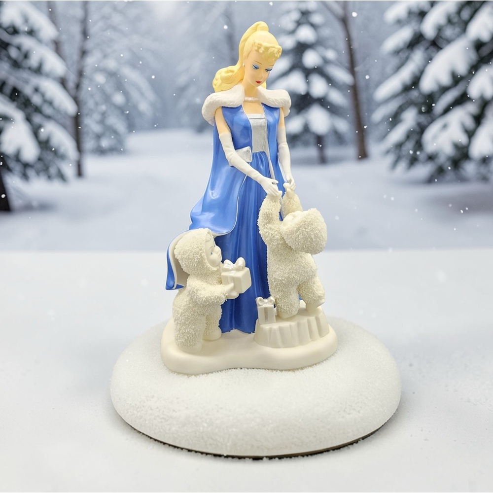 Barbie Snowbabies White Porcelain Collector’s Marked Figurine Base - Picture 3 of 12